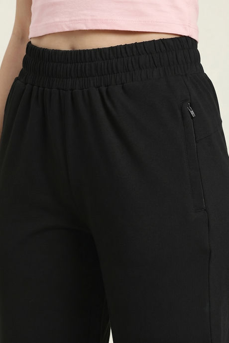 Zivame Knit Cotton Loungewear Bottom - Black Beauty — image 6